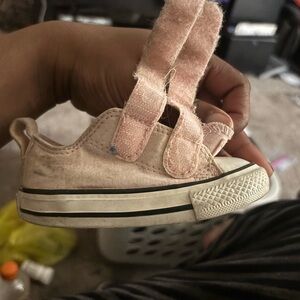 Kids Converse Pink Canvas sneakers